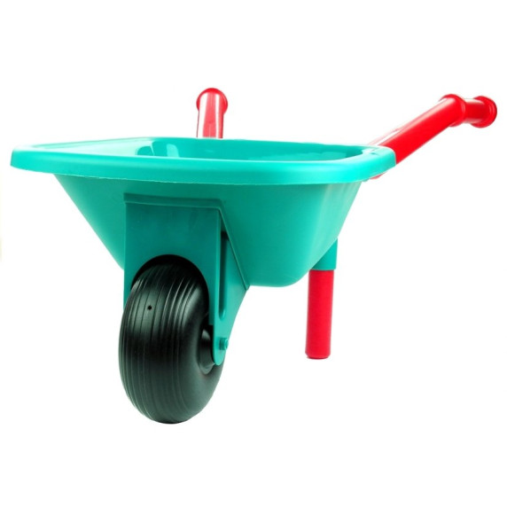 Játék talicska kiegészítőkkel Inlea4Fun GARDEN TOOLS SETS - türkiz