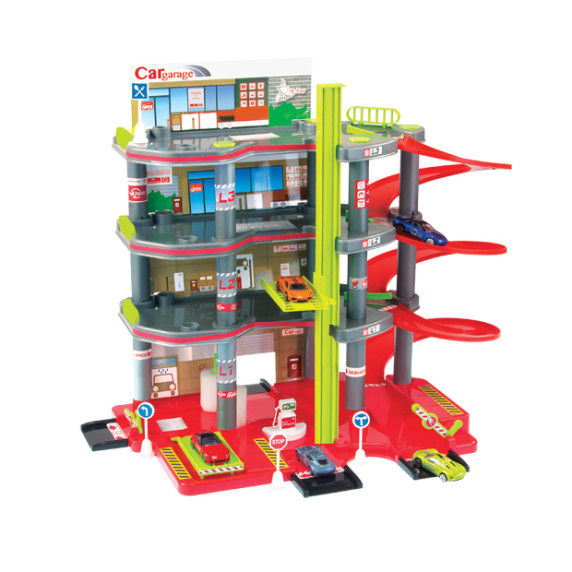 MOCHTOYS Parking Trojposchodové parkovisko s autíčkom 11848
