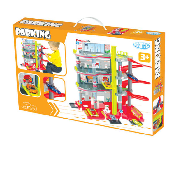 MOCHTOYS Parking Trojposchodové parkovisko s autíčkom 11848