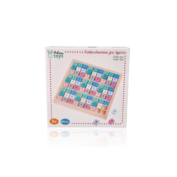 Színes fa sudoku ADAM TOYS