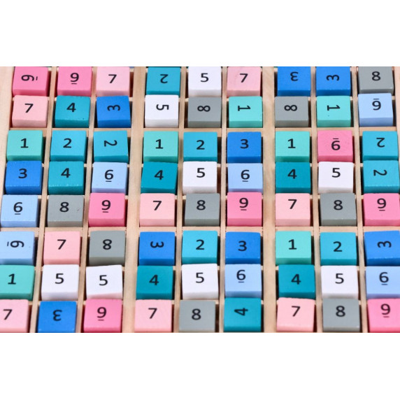 Színes fa sudoku ADAM TOYS