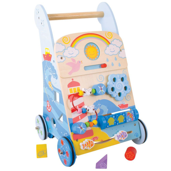 Detské edukačné chodítko Bigjigs Baby - rybyčka