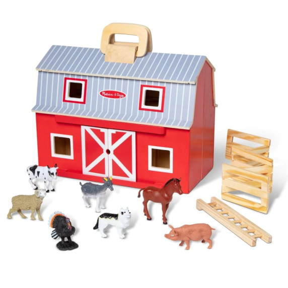 Játék fa istálló állatokkal MELISSA&DOUG