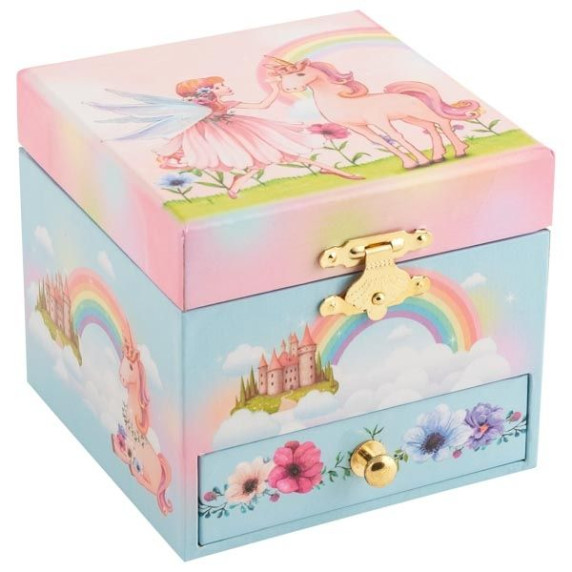 Cutie muzicală pentru bijuterii cu sertare - balerină - Pixi - Goki