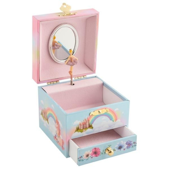 Cutie muzicală pentru bijuterii cu sertare - balerină - Pixi - Goki