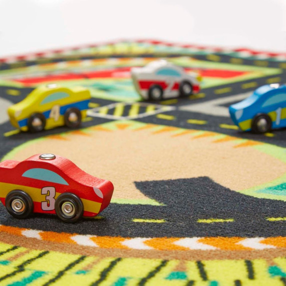 Detský koberec Závodná dráha Melissa & Doug