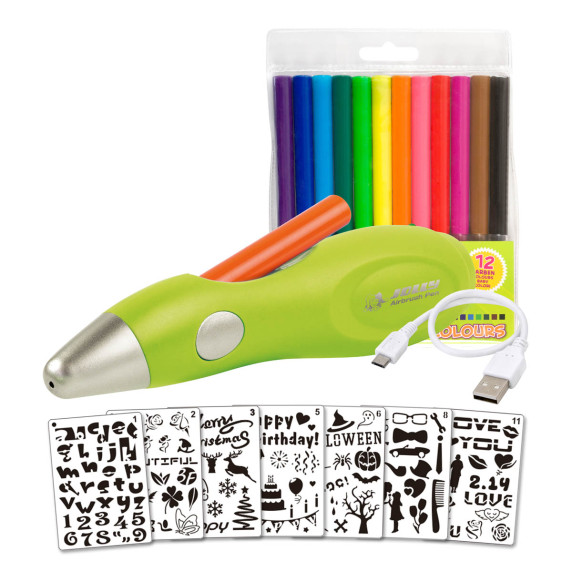 Pistol cu vopsea pulverizator pentru copii - JOLLY Airbrush Fun
