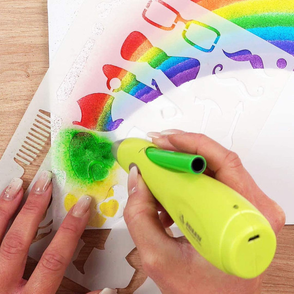 Pistol cu vopsea pulverizator pentru copii - JOLLY Airbrush Fun