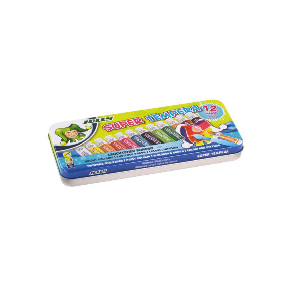 Vopsea tempera în cutie metalică - JOLLY Super Tempera 