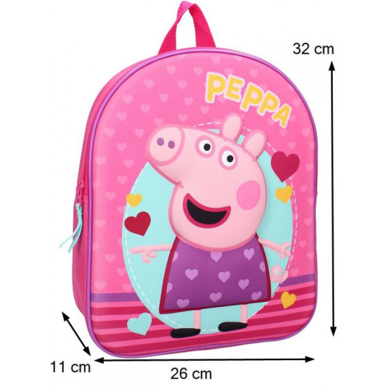 Ovis hátizsák Peppa Malac - Rózsaszín