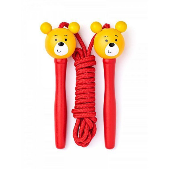 Ugrálókötél Woodyland Skipping Rope BEAR - piros