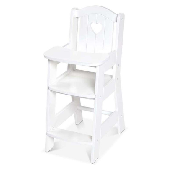Fa játék etetőszék babáknak MELISSA&DOUG - fehér