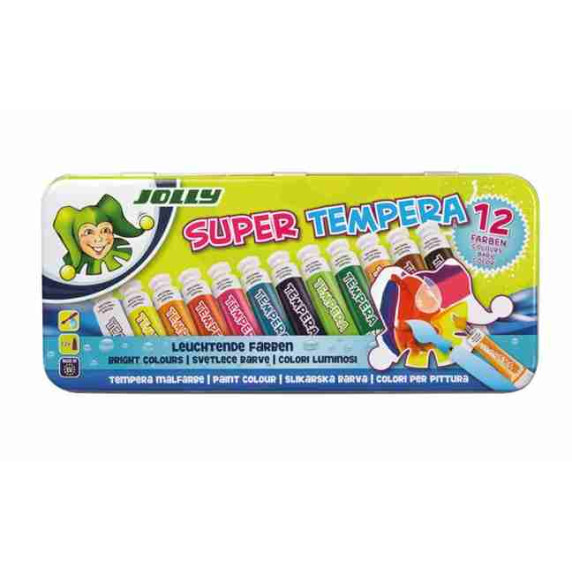 Vopsea tempera în cutie metalică - JOLLY Super Tempera 