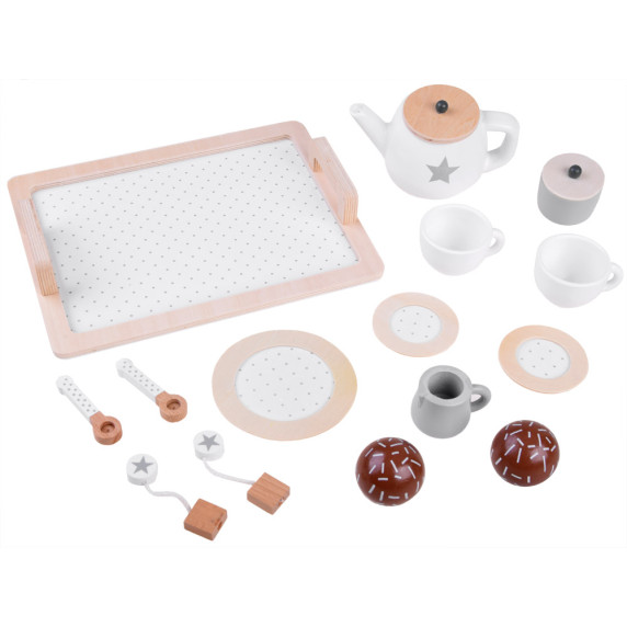 Set ceainic din lemn - Inlea4Fun TEA SET ZA4124