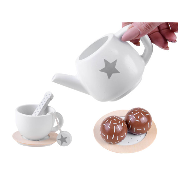 Set ceainic din lemn - Inlea4Fun TEA SET ZA4124