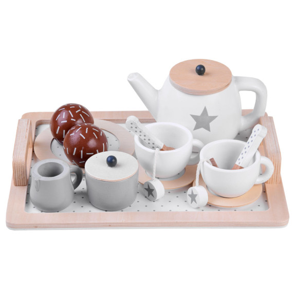 Set ceainic din lemn - Inlea4Fun TEA SET ZA4124