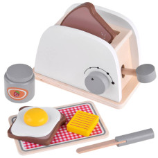 Detský drevený hriankovač s doplnkami Inlea4Fun TOASTER - 