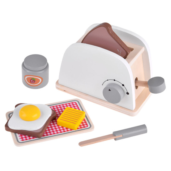 Detský drevený hriankovač s doplnkami Inlea4Fun TOASTER