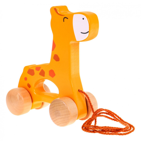 Húzható fajáték zsiráf Inlea4Fun Pull Along Giraffe