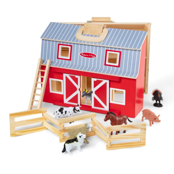 Játék fa istálló állatokkal MELISSA&DOUG
