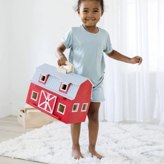 Játék fa istálló állatokkal MELISSA&DOUG