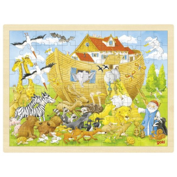 Fa puzzle Goki - Noé bárkája
