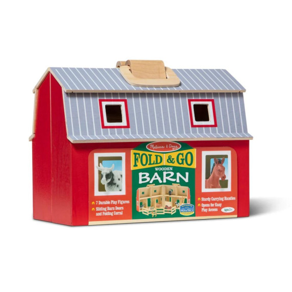 Játék fa istálló állatokkal MELISSA&DOUG