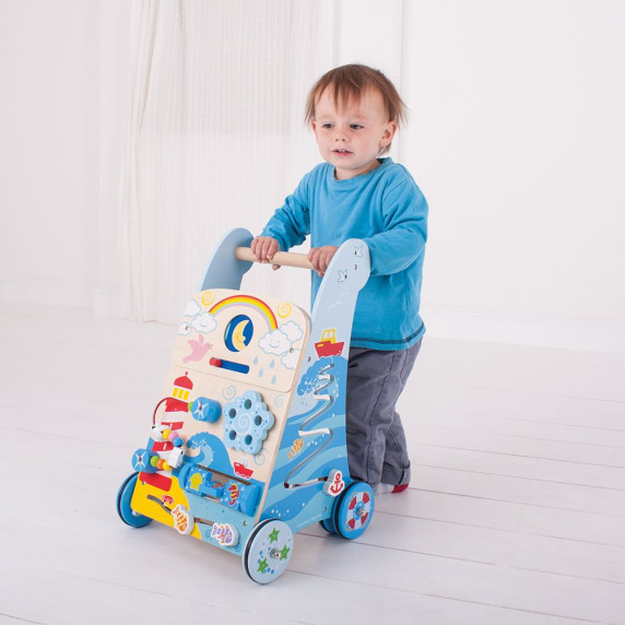 Detské edukačné chodítko Bigjigs Baby - rybyčka