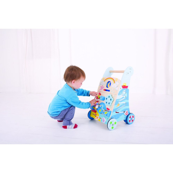 Detské edukačné chodítko Bigjigs Baby - rybyčka
