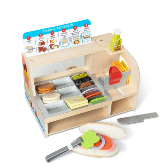 Set pregătire sandwich din lemn pentru copii - MELISSA & DOUG