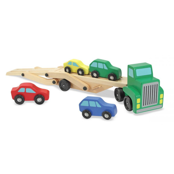 Camion de transport mașini - MELISSA & DOUG Car carrier truck