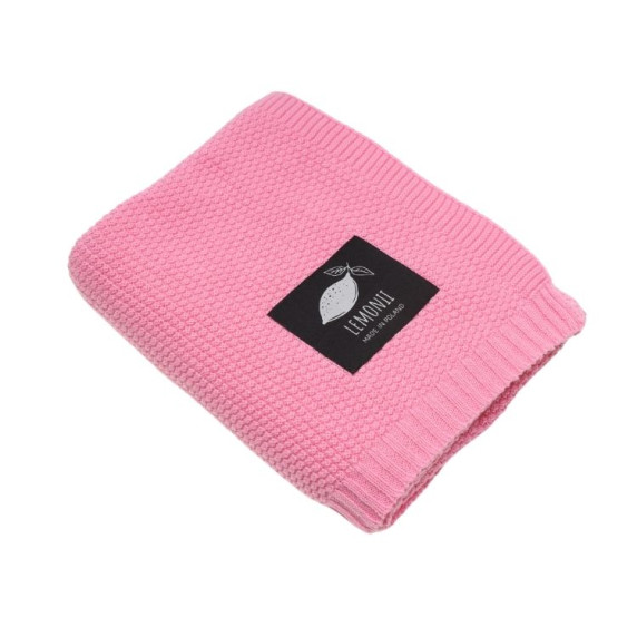 Kötött babapléd, takaró LEMONII Baby Blanket - rózsaszín