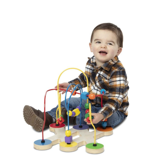 Labirint lemn cu bile colorate - MELISSA AND DOUG