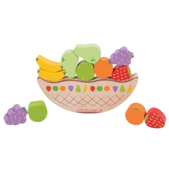 Egyensúlyozós fajáték gyümölcsök BIGJIGS Balance game fruit