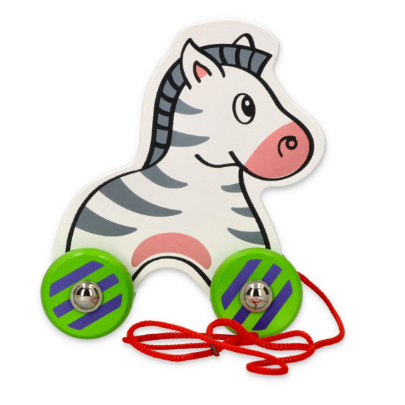 Drevená ťahacia zebra VIGA