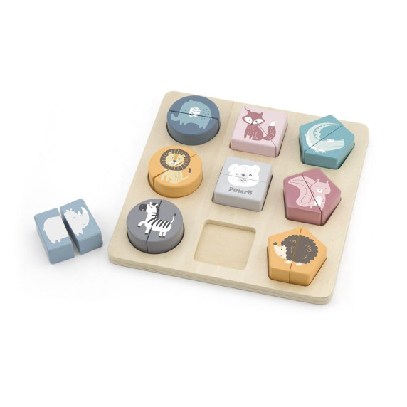 Jucărie cu forme din lemn - VIGA Shape Block Puzzle