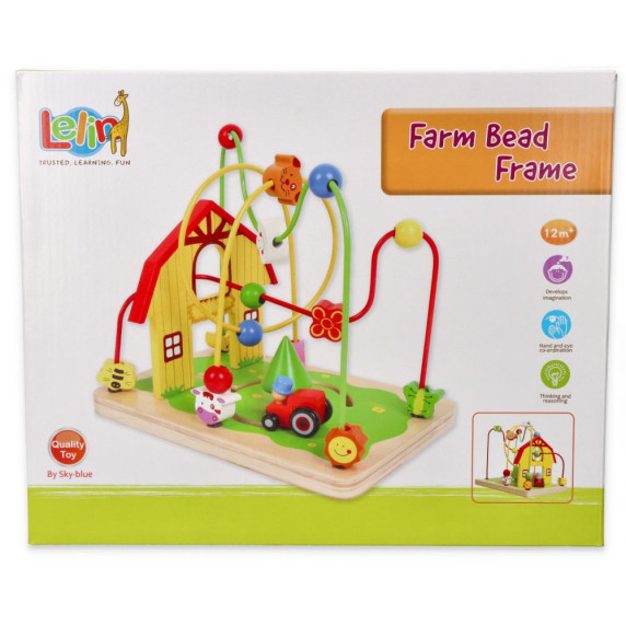 Golyóvezető labirintus fajáték LELIN - Farm