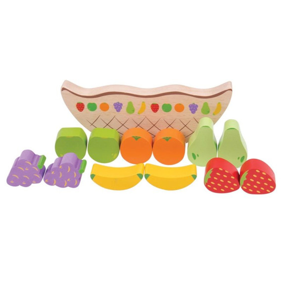Egyensúlyozós fajáték gyümölcsök BIGJIGS Balance game fruit