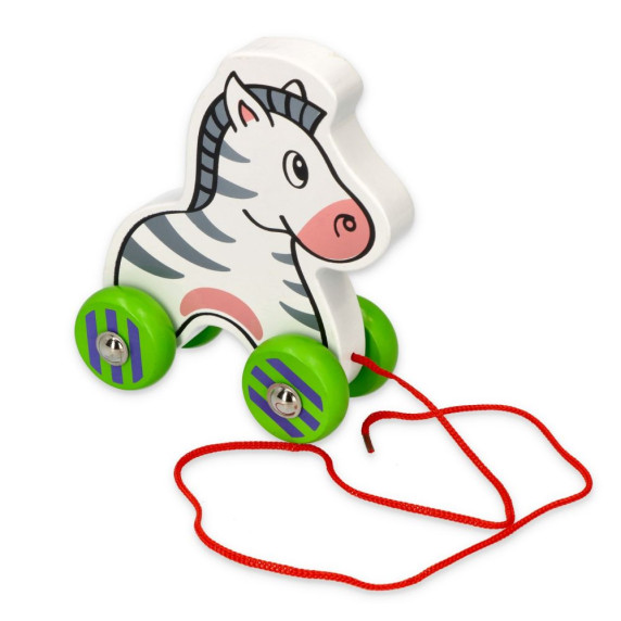 Drevená ťahacia zebra VIGA