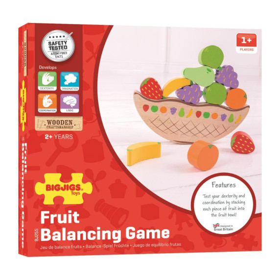 Egyensúlyozós fajáték gyümölcsök BIGJIGS Balance game fruit