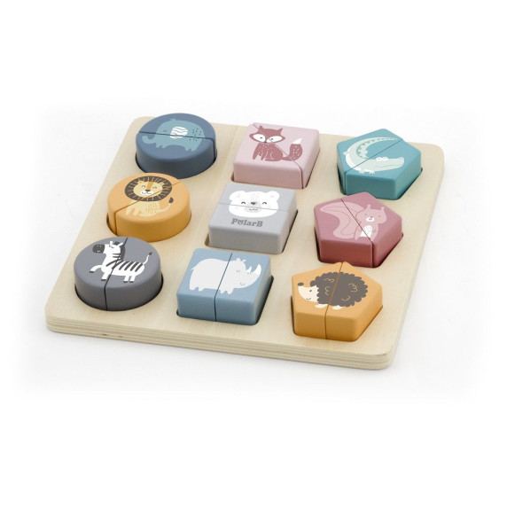 Jucărie cu forme din lemn - VIGA Shape Block Puzzle