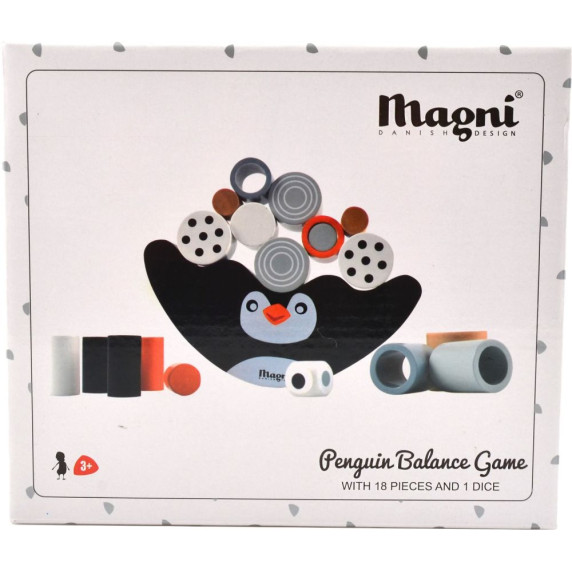 Egyensúlyozós fajáték pingvines MAGNI Balancing Game Penguin