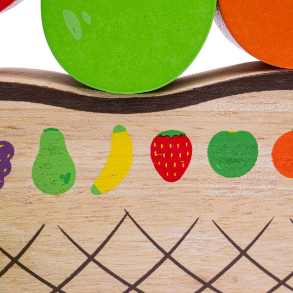 Egyensúlyozós fajáték gyümölcsök BIGJIGS Balance game fruit