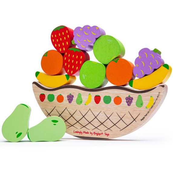 Egyensúlyozós fajáték gyümölcsök BIGJIGS Balance game fruit
