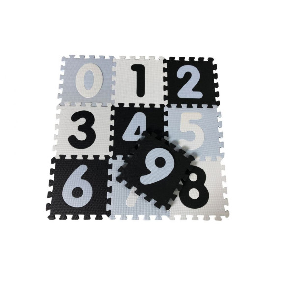 Habszivacs szőnyeg puzzle MAGNI - fekete, fehér, kék