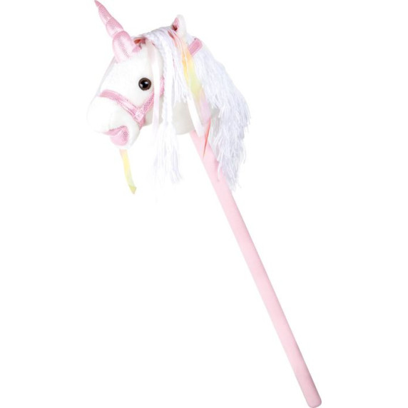 Băț de călărit din pluș - SMALL FOOT White Unicorn