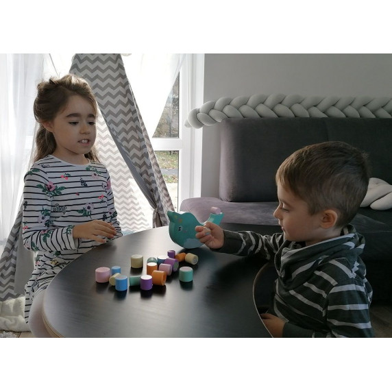 Jucărie de echilibru din lemn - narval - ADAM TOYS Balance game narwhal
