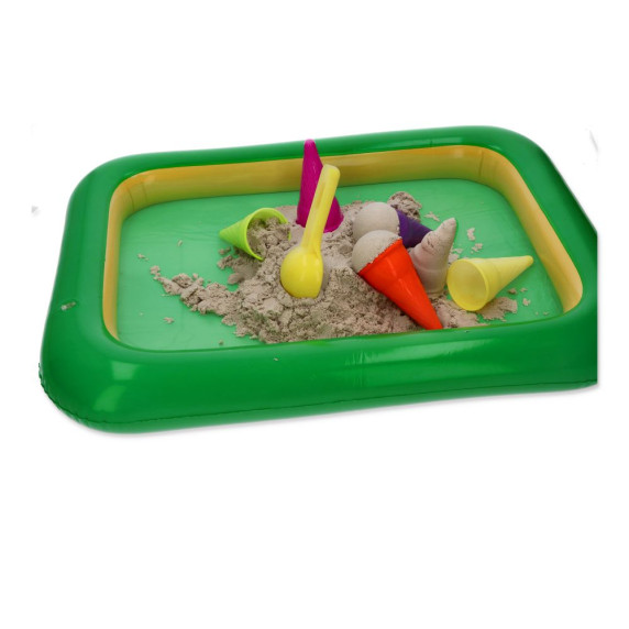 Kinetikus homok 3 kg ADAM TOYS Natursand + fagyi tölcsér formákkal