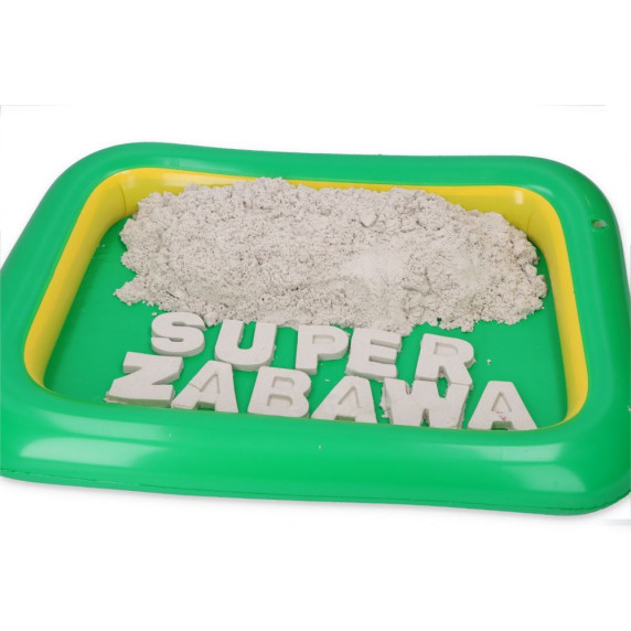 Nisip modelabil / nisip kinetic - 5 kg - ADAM TOYS Natursand + piscină de nisip gonflabilă  - N3015PF