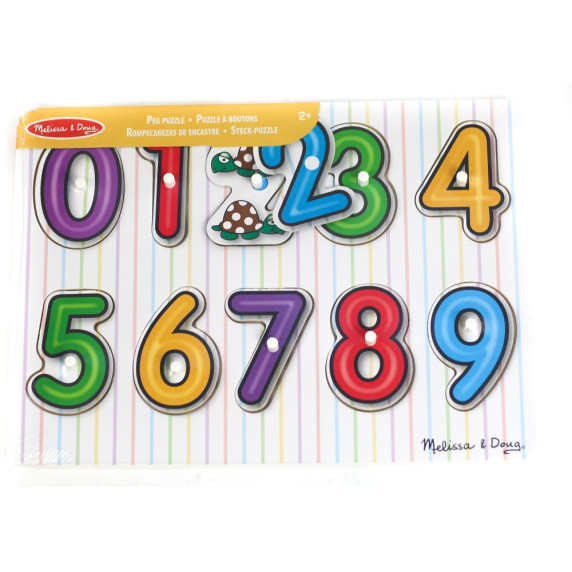 Jucărie cu forme din lemn - MELISSA & DOUG - Numere